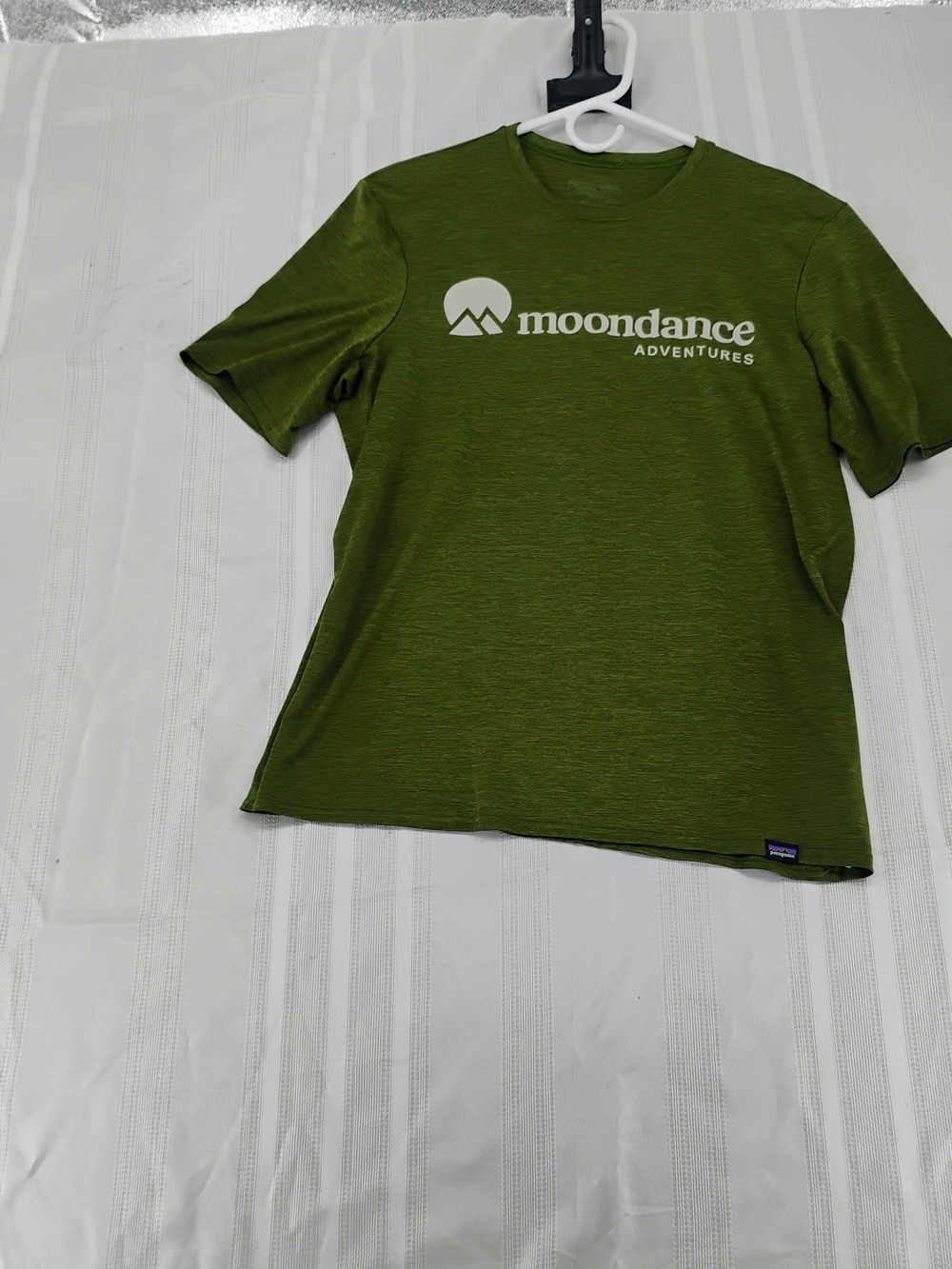 Patagonia Olive Green 'Moondance Adventures' Crew T-Shirt